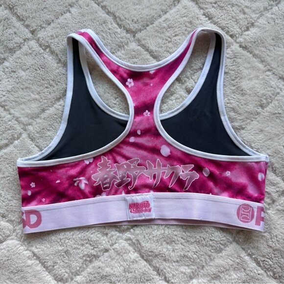 PSD | Womens Naruto Sakura Impact Sports Bra Pink | Size Large - Picture 3 of 8